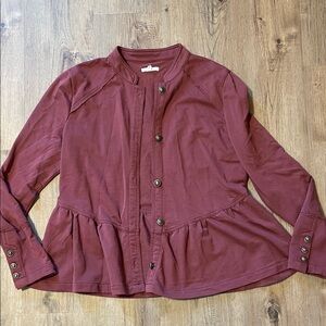 Maurices Deep Red Outerwear